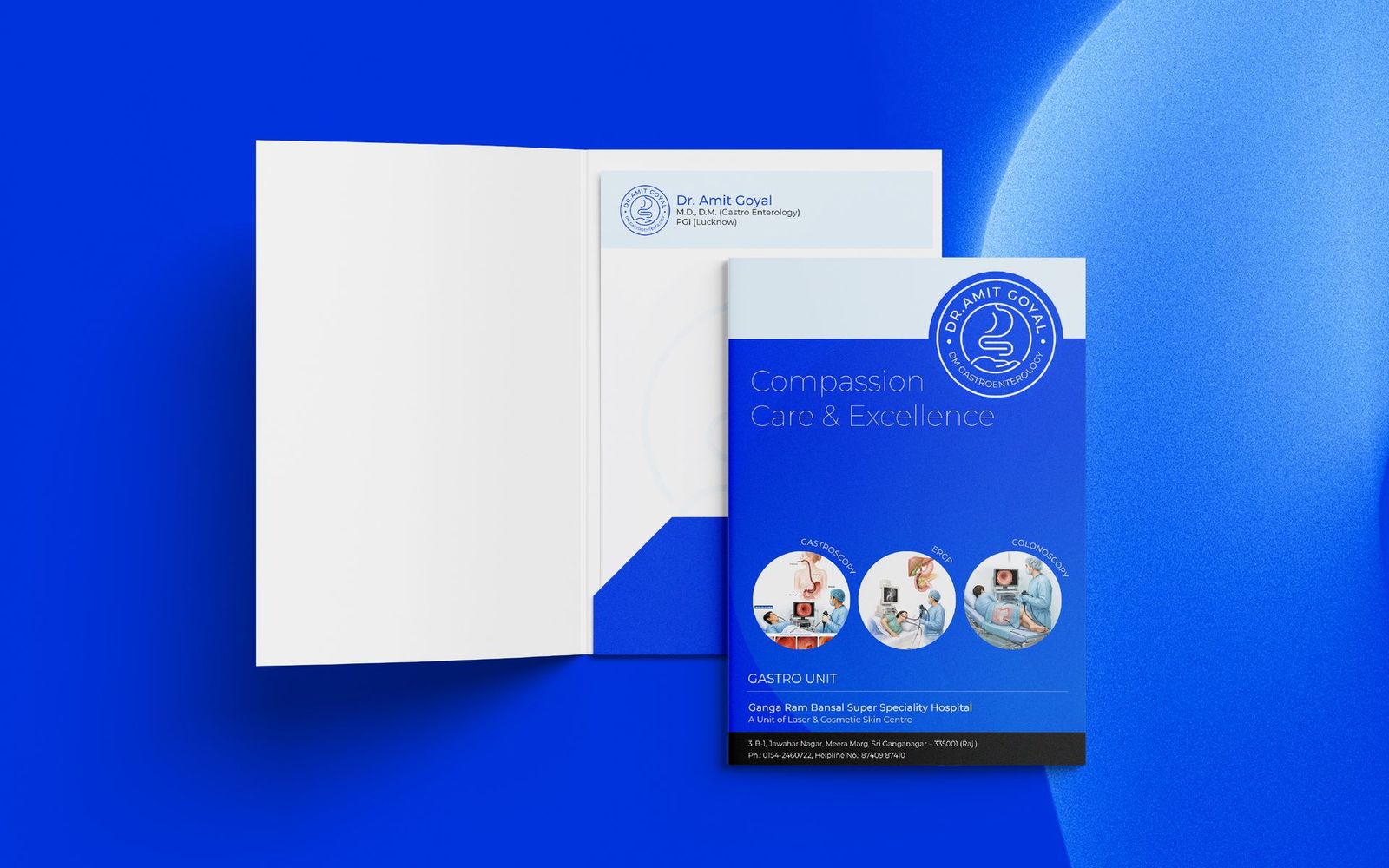 Presentation folder and gastro unit brochure