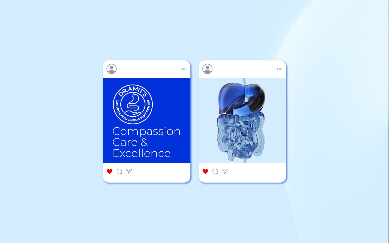 Two Instagram posts in the brand style