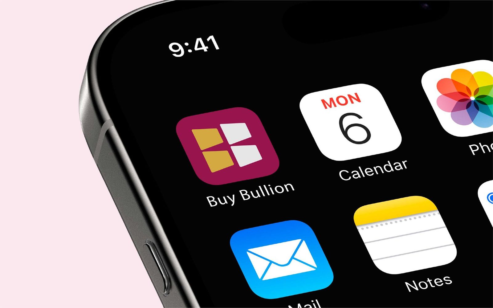 Buy Bullion app icon on a home screen