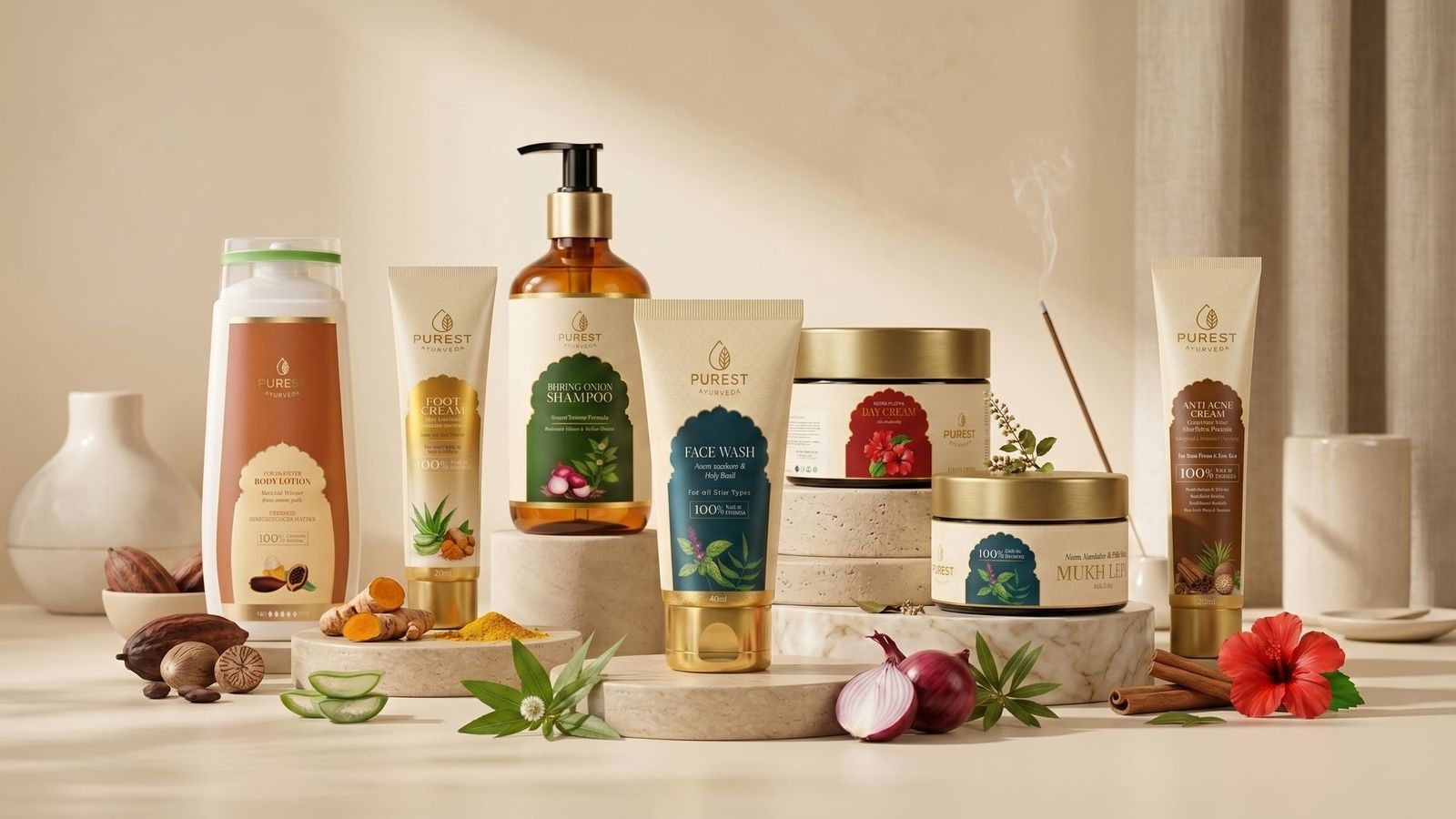 Purest Ayurveda skincare range