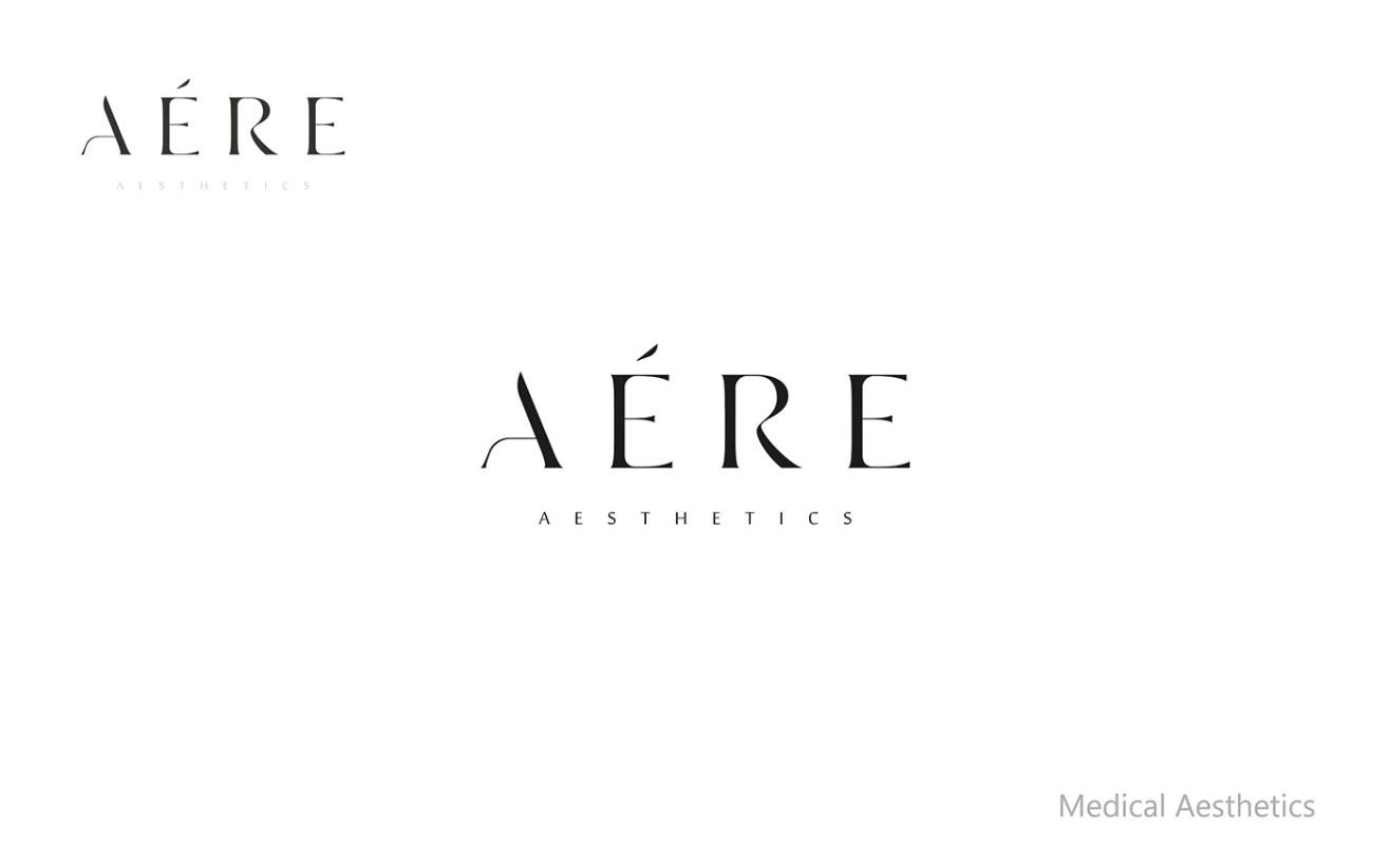 AÉRE Aesthetics serif wordmark