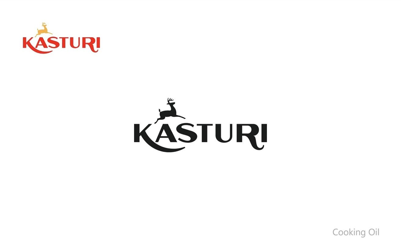 Kasturi logo with a leaping deer