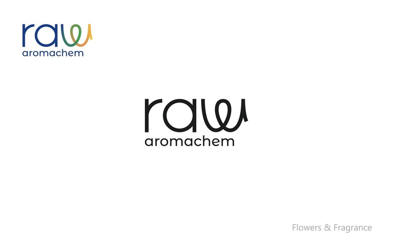 raw aromachem logo with a flowing w